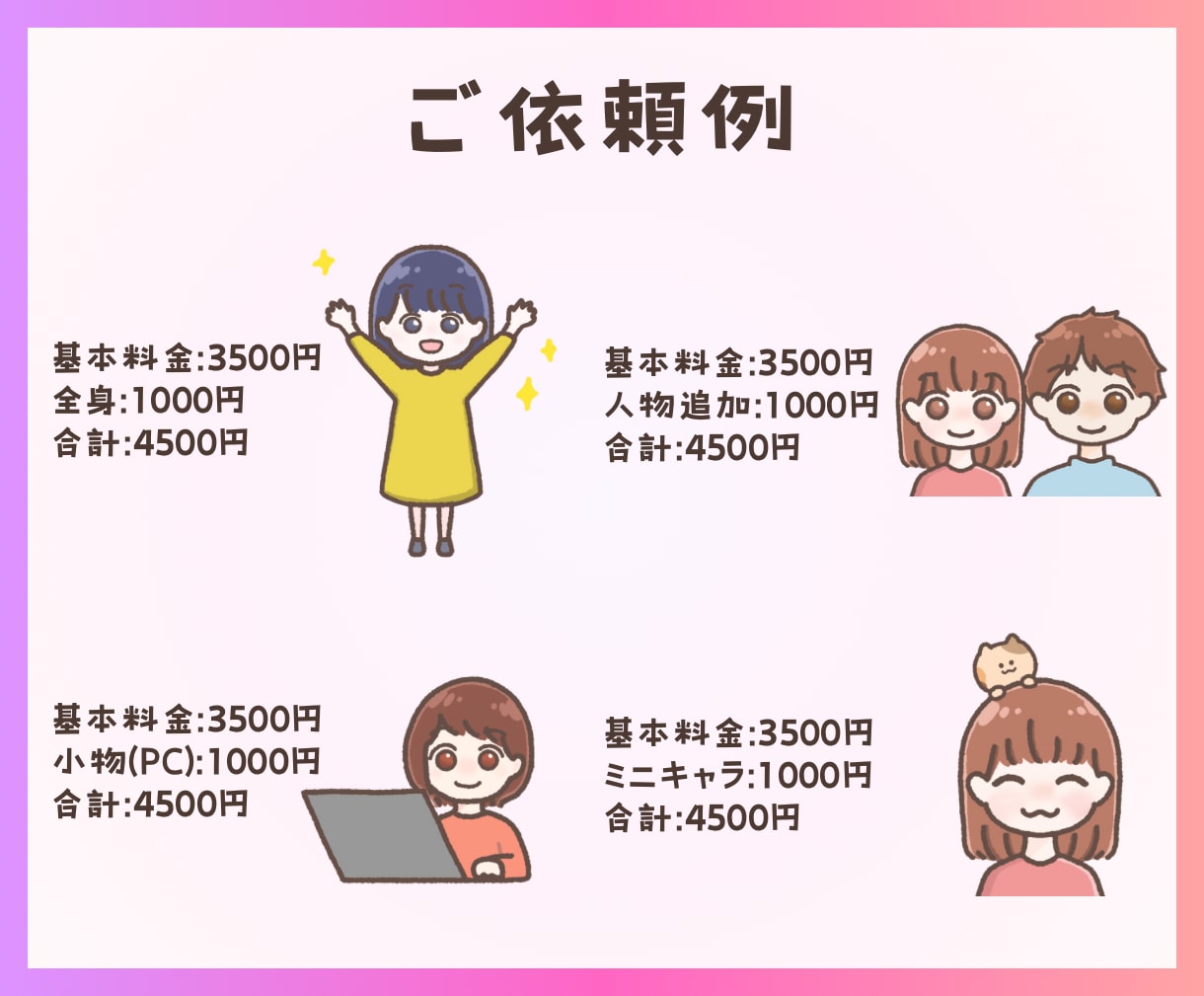 SNSに使える！表情差アイコン5枚セット描きます ブログやインスタでの発信に使える似顔絵アイコンを作成します！ イメージ5