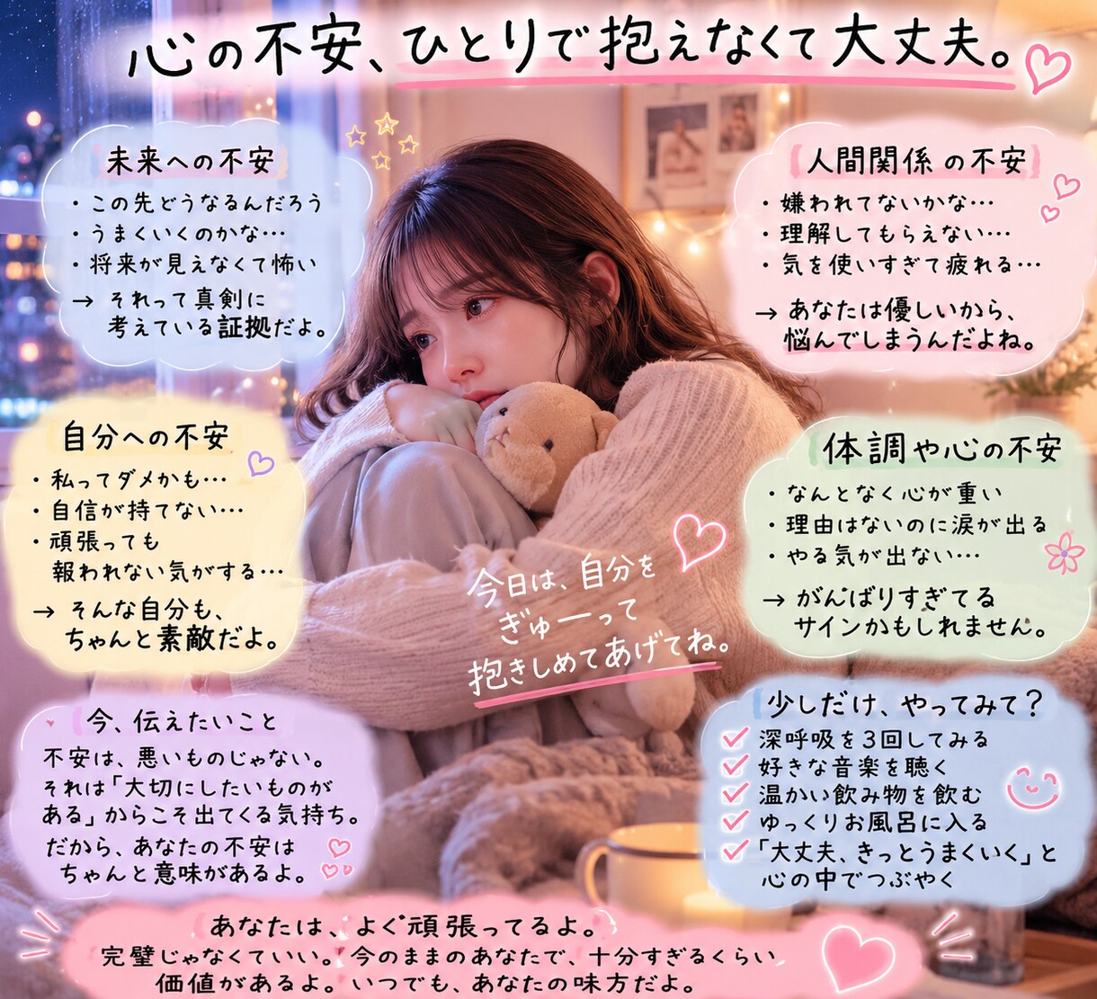 心の不安がある方に、寄り添いサポートします 不安障害や会食恐怖症を克服した現役薬剤師がケアします。 イメージ1