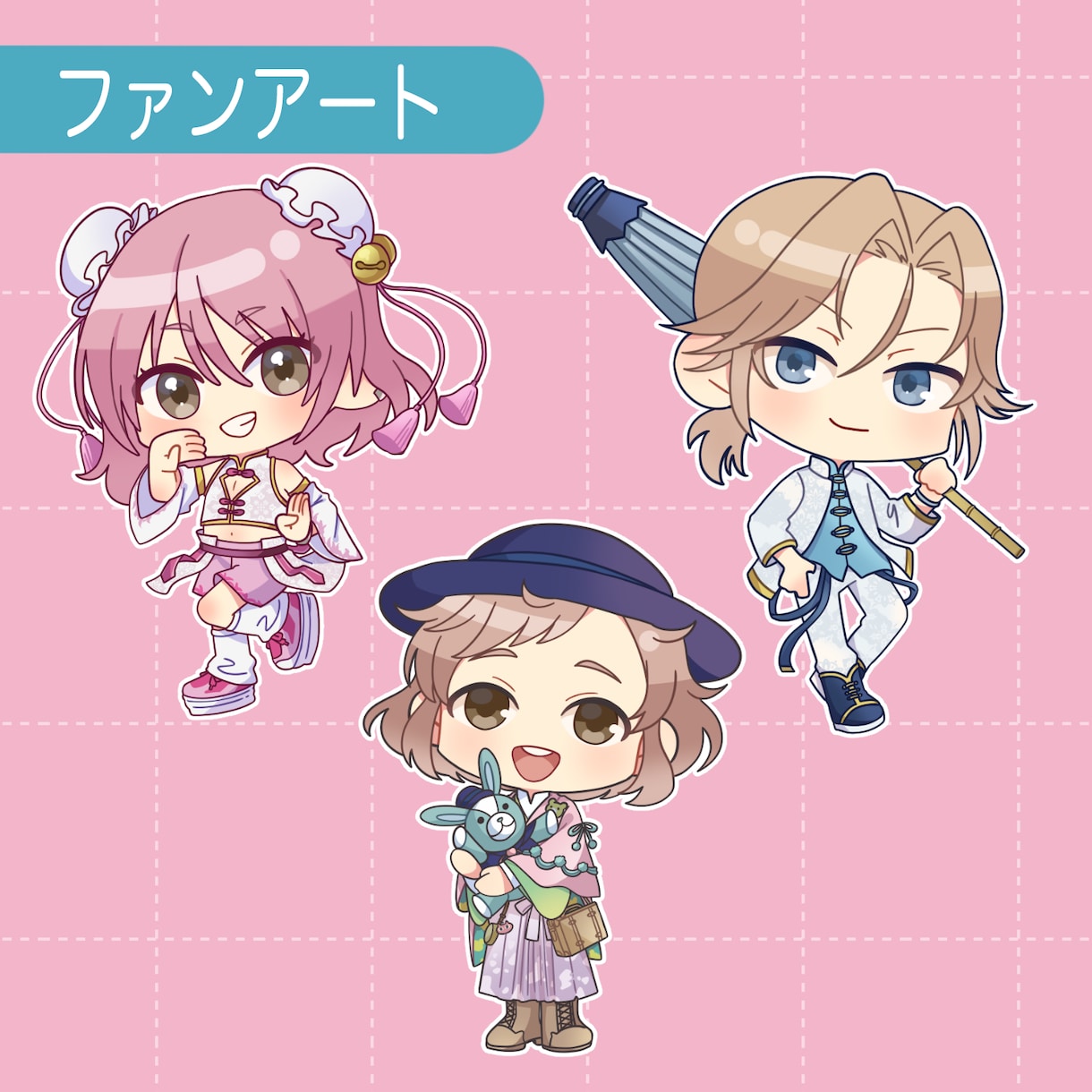 かわいいミニキャラお描きします かわいい2頭身のミニキャラです！ イメージ5