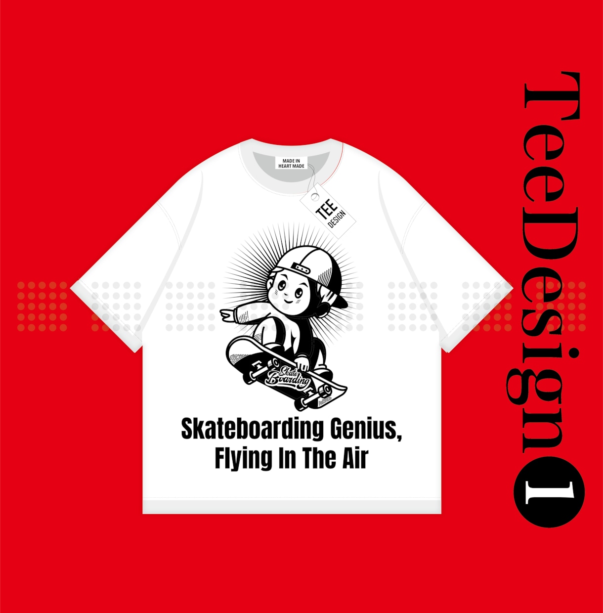 キャラクターメインのお洒落なTシャツデザインします どこで買ったのと聞かれる、プロスペックなTシャツデザイン イメージ1