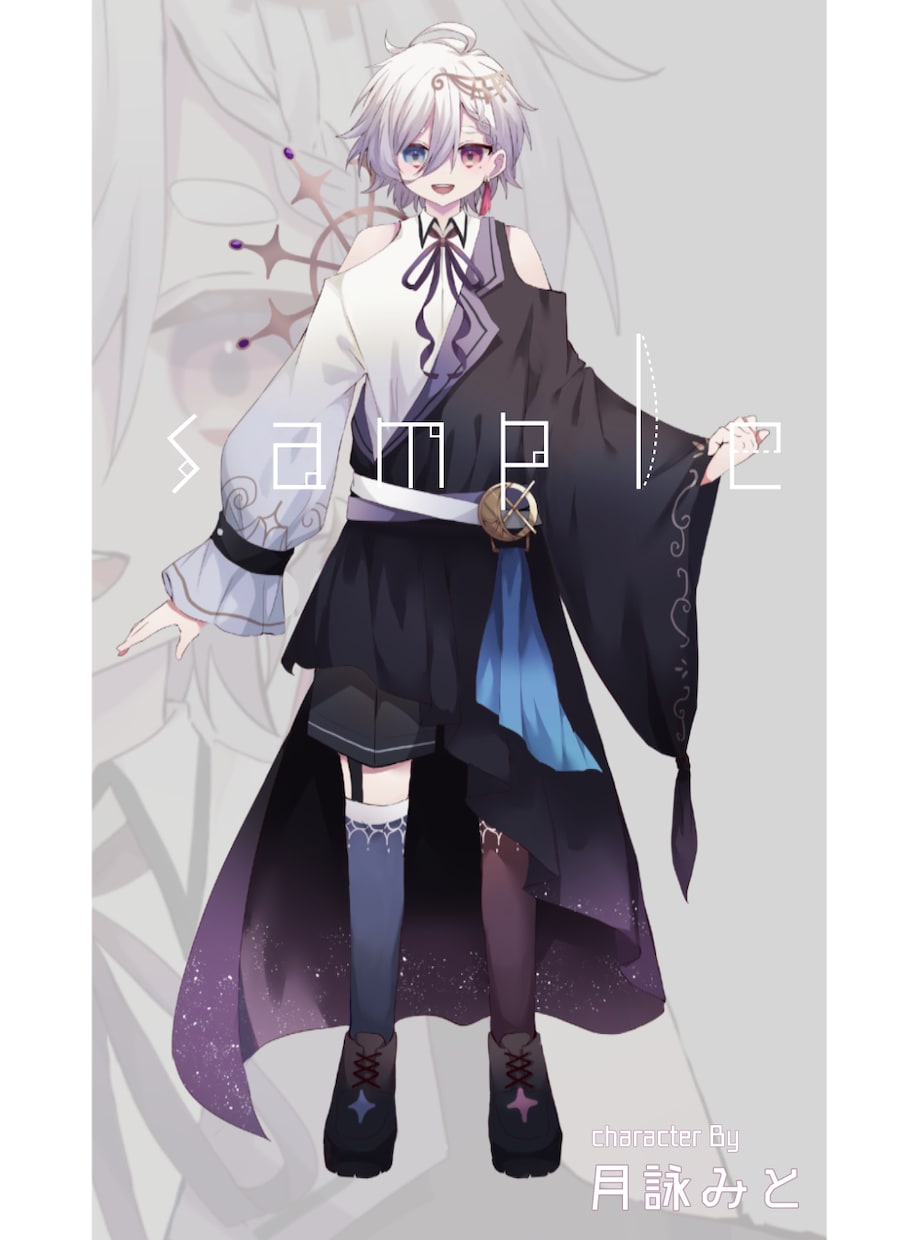 Live2D用イラスト作成とモデリングします イラスト作成～パーツ分け又はモデリングまで行います イメージ3