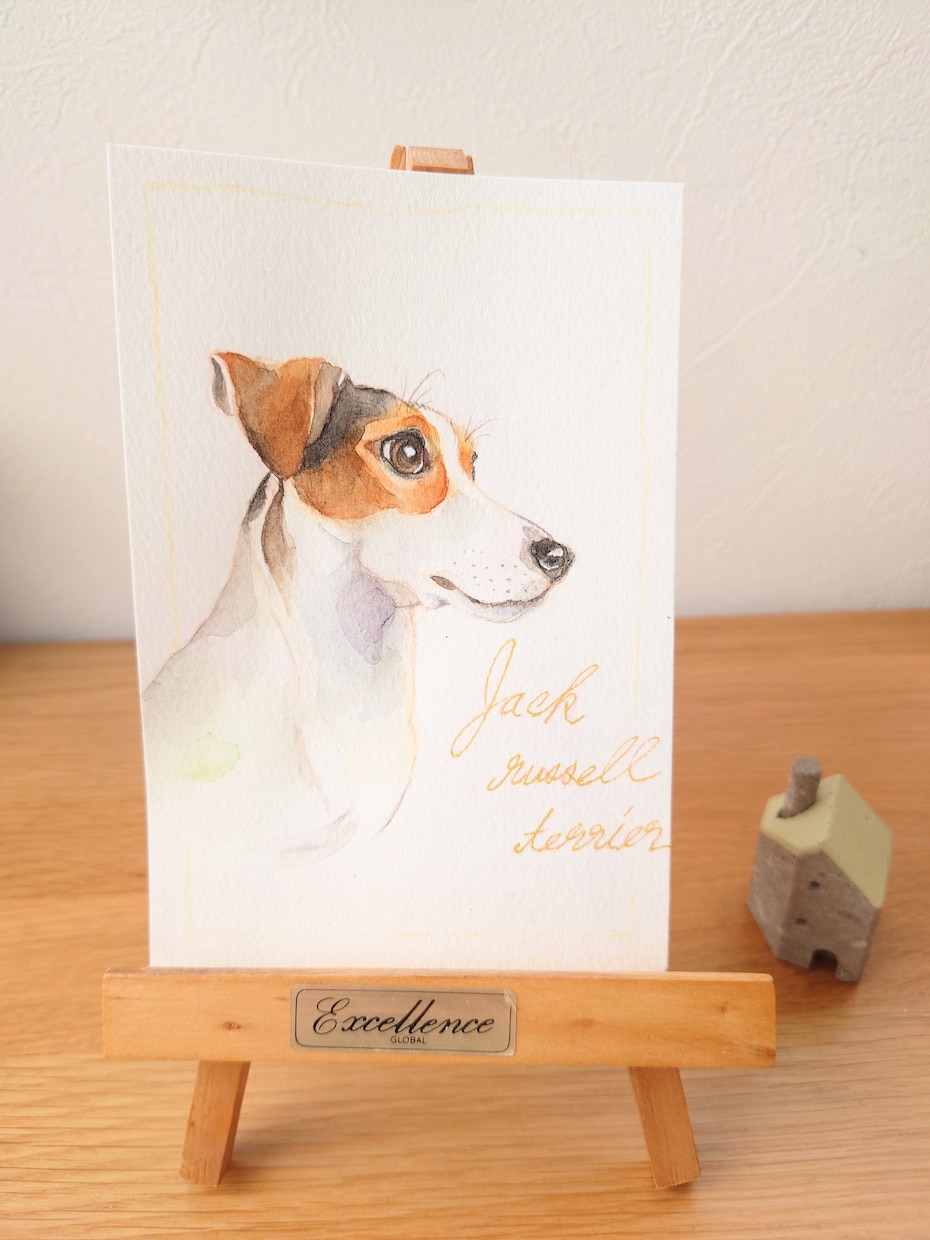 わんちゃん（ペット・犬）を水彩・色鉛筆で描きます ペットのお写真、可愛らしく原画(イラスト)製作します❀ イメージ1