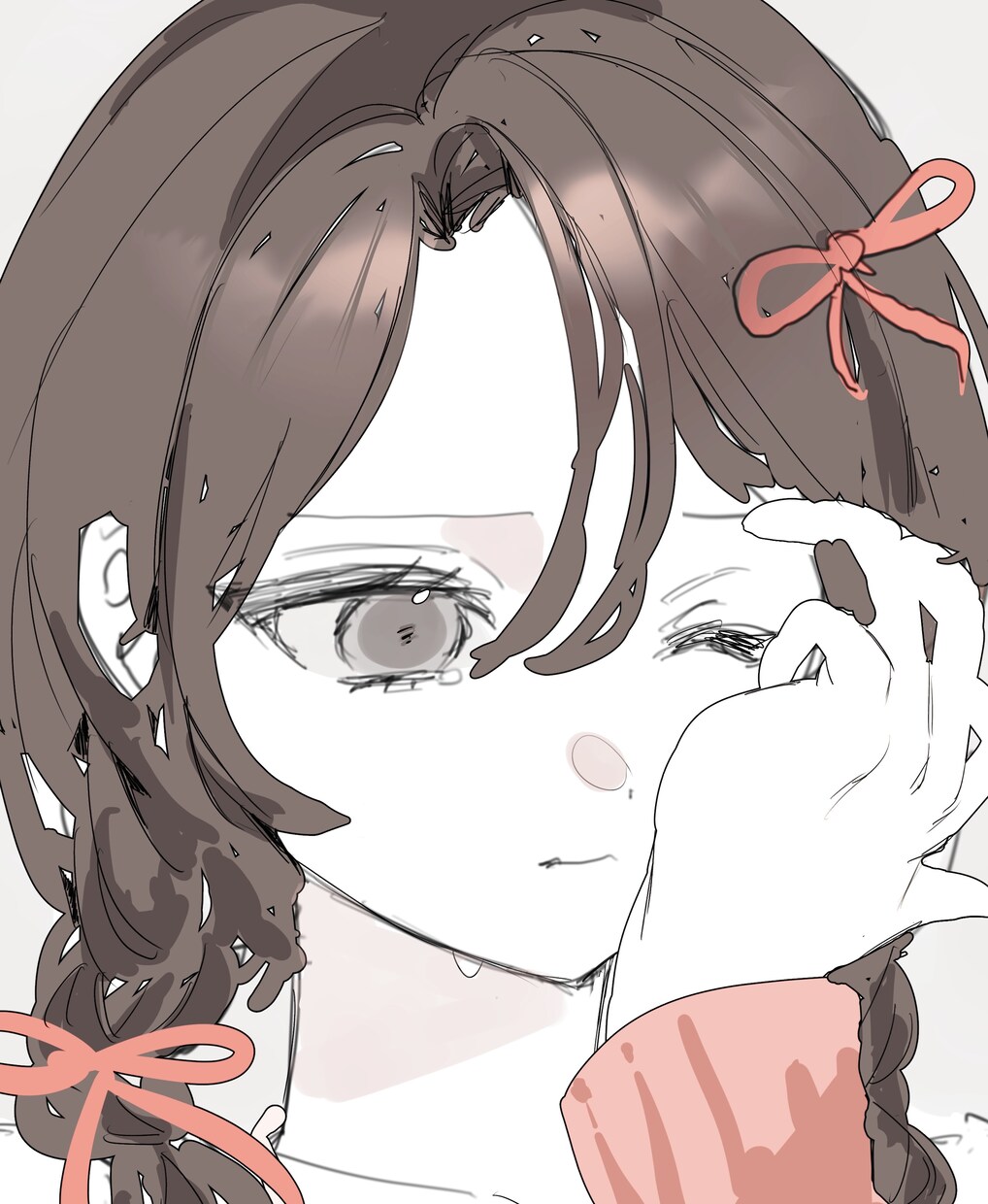 ふんわり萌え系の女の子イラストを制作いたします 気軽にご依頼いただける腰上簡易イラスト・SDイラスト イメージ4