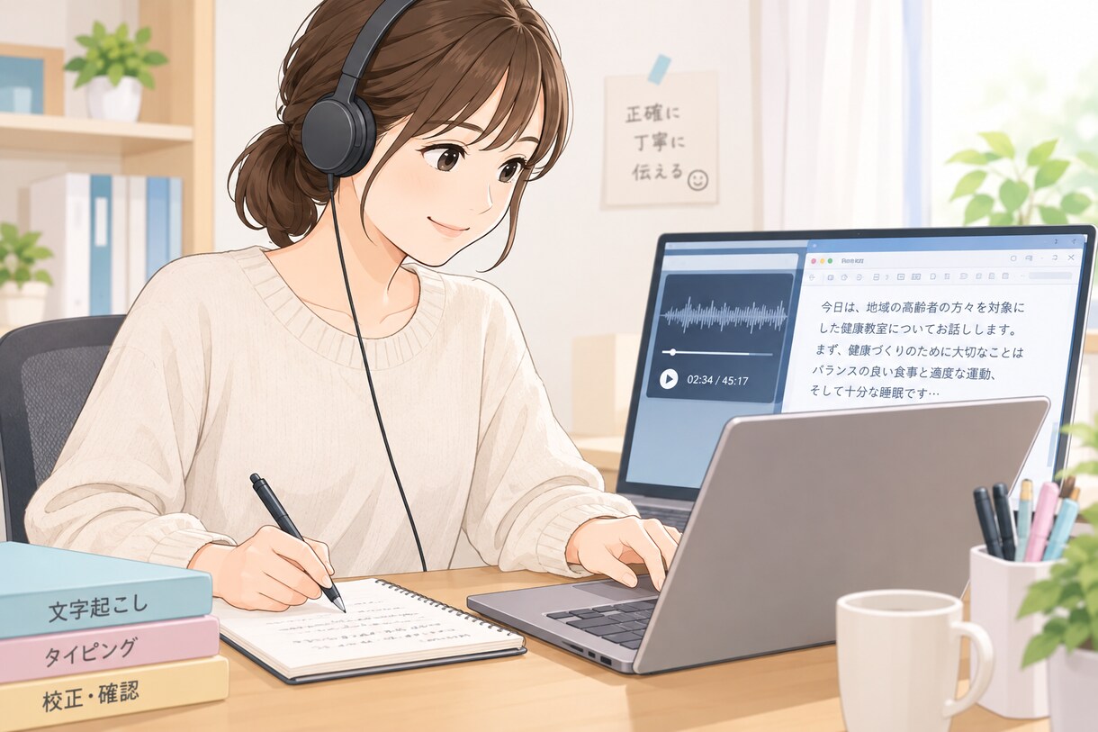 文字起こし、データ入力行います 速く、正確にをモットーにご提供します イメージ1