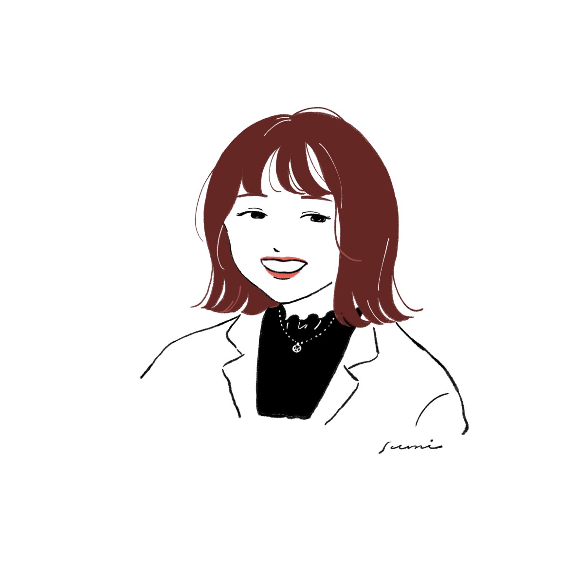 おしゃれなペン画風タッチの似顔絵を描きます SNS用アイコンや、記念日などのプレゼントにもおすすめです♪ イメージ3