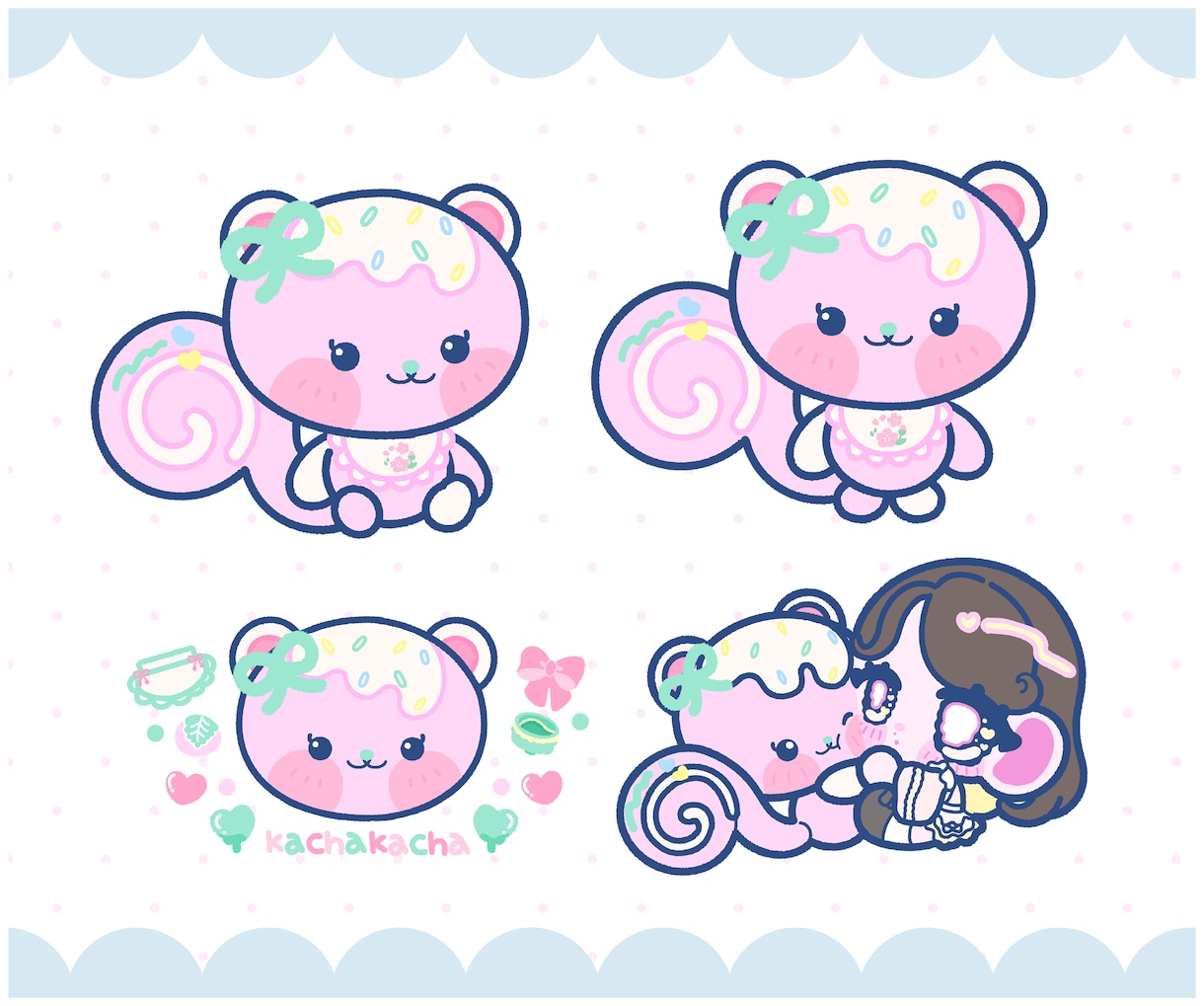 ポップでかわいいミニキャラ制作します 商用利用OK◎アイコン・配信・グッズにも対応可能！ イメージ8