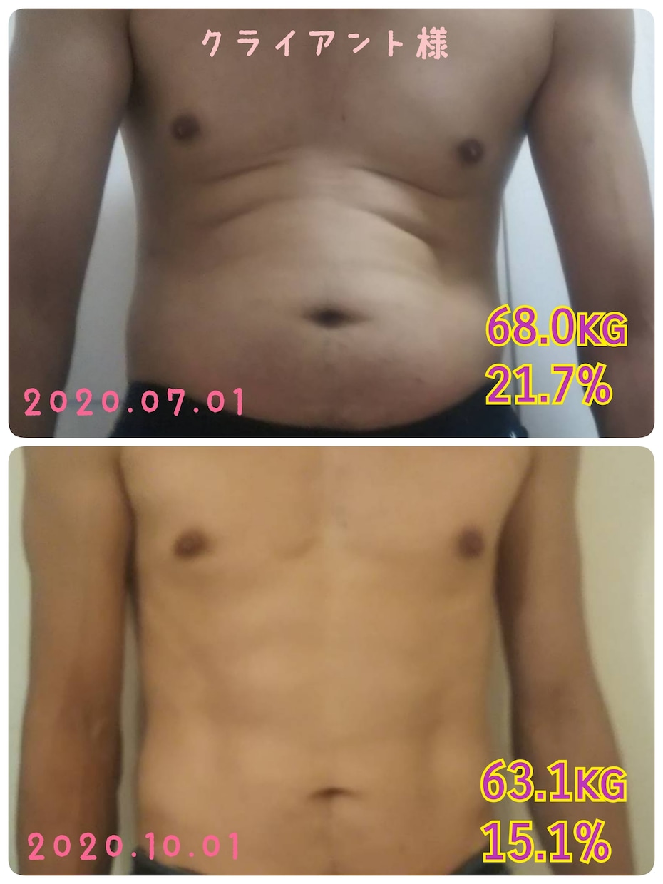 1カ月間ダイエットの食生活をサポートさせて頂きます 無理のない食事改善で脂肪を落とし、理想の身体になりませんか？ イメージ6