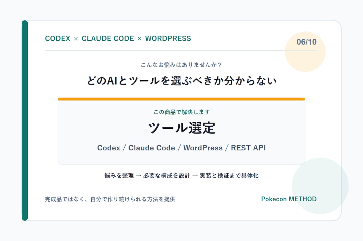 Codex Web制作メソッドを診断します 目的から最適な習得ルートと展開計画を整理 イメージ6