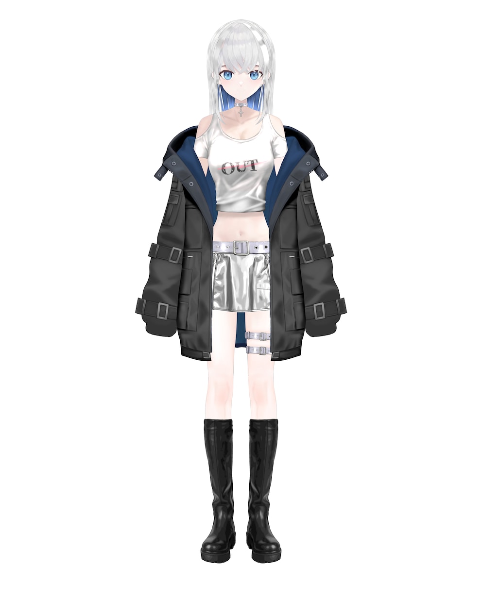 限定1点　女の子　銀髪VTuberモデル販売します 初期PR　設定サポート致します　VTS対応 イメージ1
