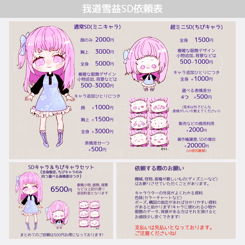 ミニキャラ描きます シンプルで愛らしいミニキャラが欲しい方ようこそ！ イメージ1