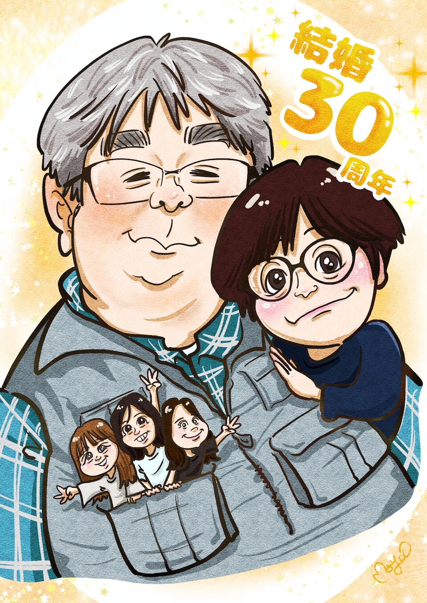 似てる！可愛い！思わず笑顔になる似顔絵を作成します 外見・内面の特徴をしっかり捉え、「らしさ」溢れる似顔絵に！ イメージ4