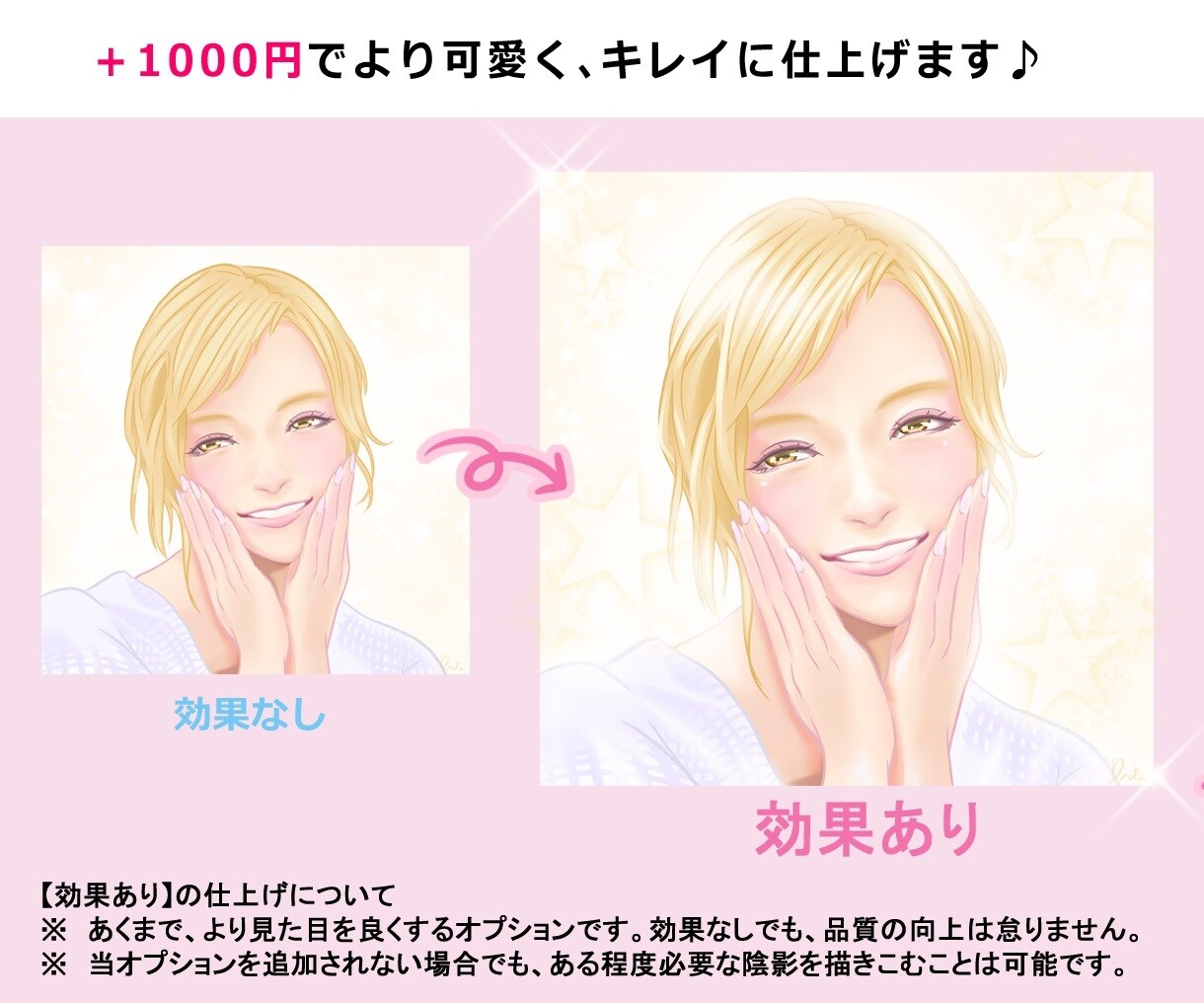 SNS用のキレイな似顔絵を心を込めて描きます 2名様限定、基本料金3500円で対応中 イメージ2