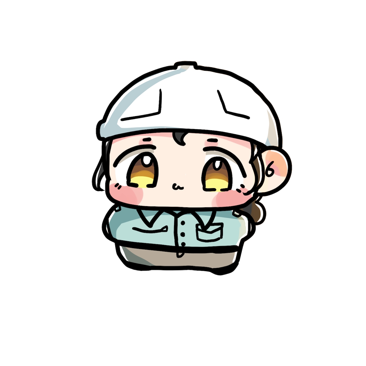 可愛らしいちびキャラ／SDキャラ／アイコン描きます 表情差分・背景有り無し・透過素材の差分含め イメージ6