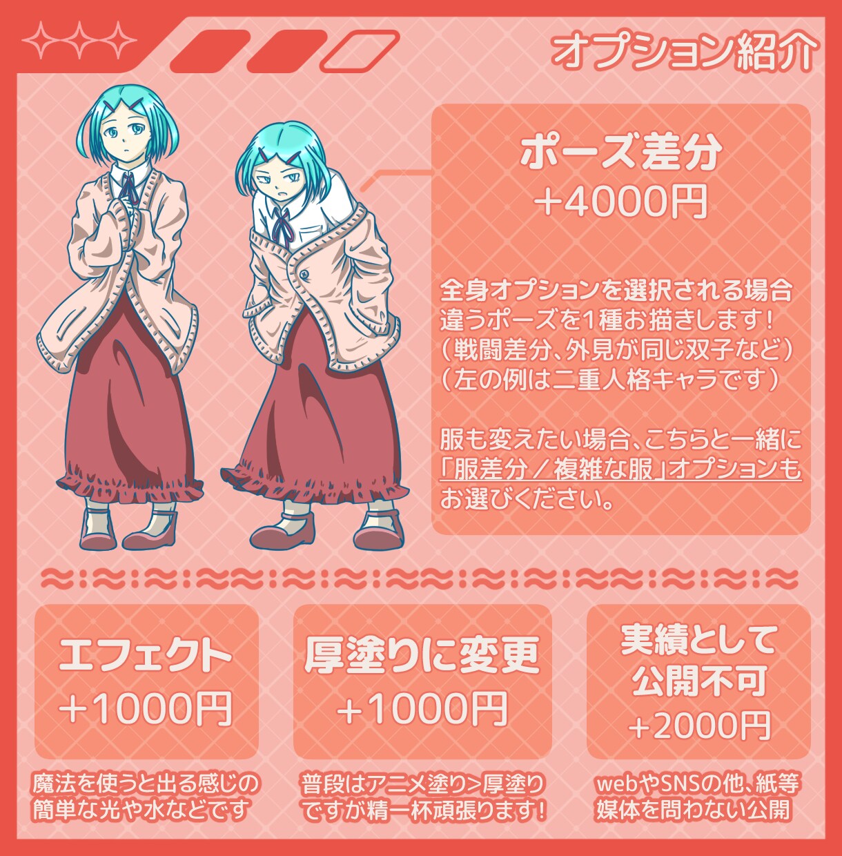 ご依頼者様の「うちの子」、心をこめてお描きします ご自身が作られたキャラを画面上に“立たせて”みませんか？ イメージ4