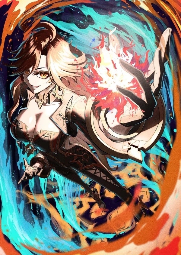 実績作り中　光と躍動感でキャラを最高に輝かせます アイコン・サムネ・MV等　迫力のあるイラストをお求めの方に！ イメージ1