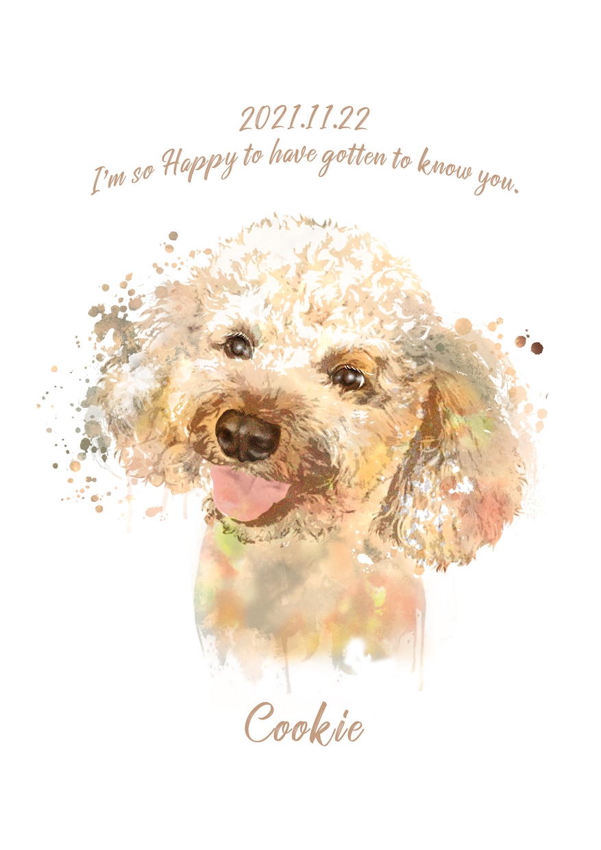 プレゼントに！フレームパネル愛犬イラストを届けます すぐ飾れる！うちのこ記念・誕生日・愛犬家へ遺影・ペットロスに イメージ5