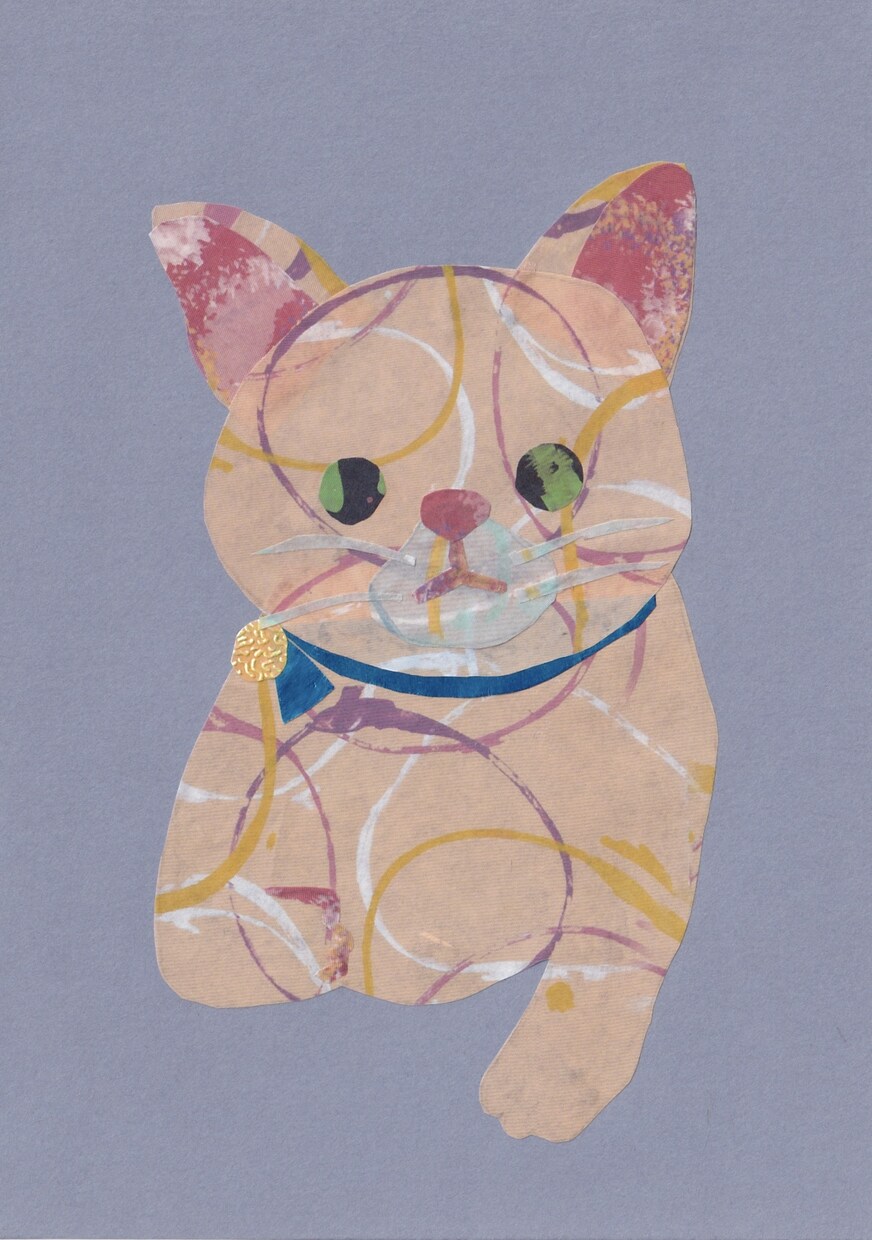 うちの子を貼り絵に☆貼り絵でペット似顔絵作ります プレゼントや記念日のお祝いにも！温かみのある貼り絵似顔絵 イメージ6