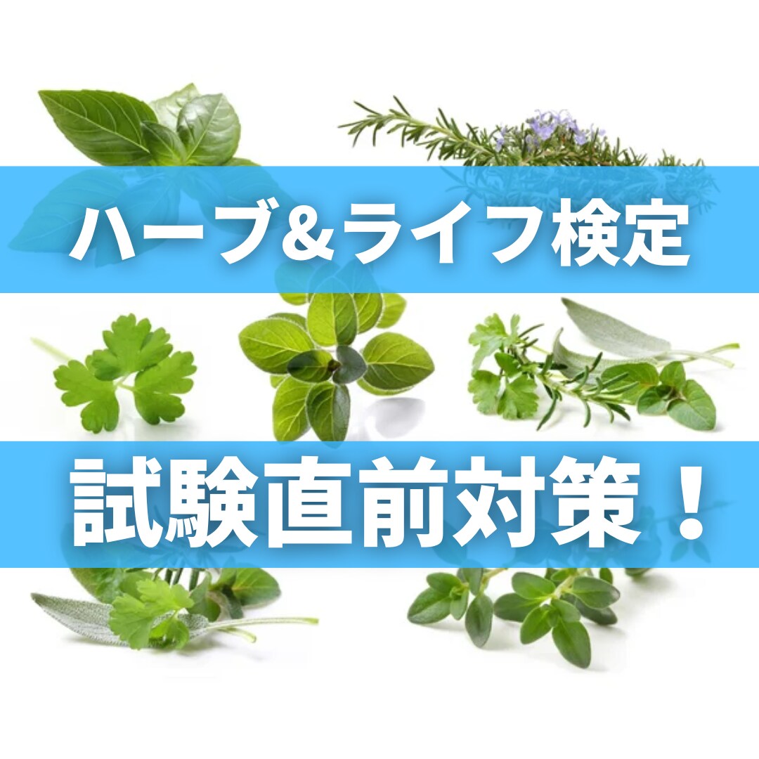 ハーブ＆ライフ検定 試験直前サポートします 本番同様のオリジナル模擬テスト50問で腕試しください イメージ1