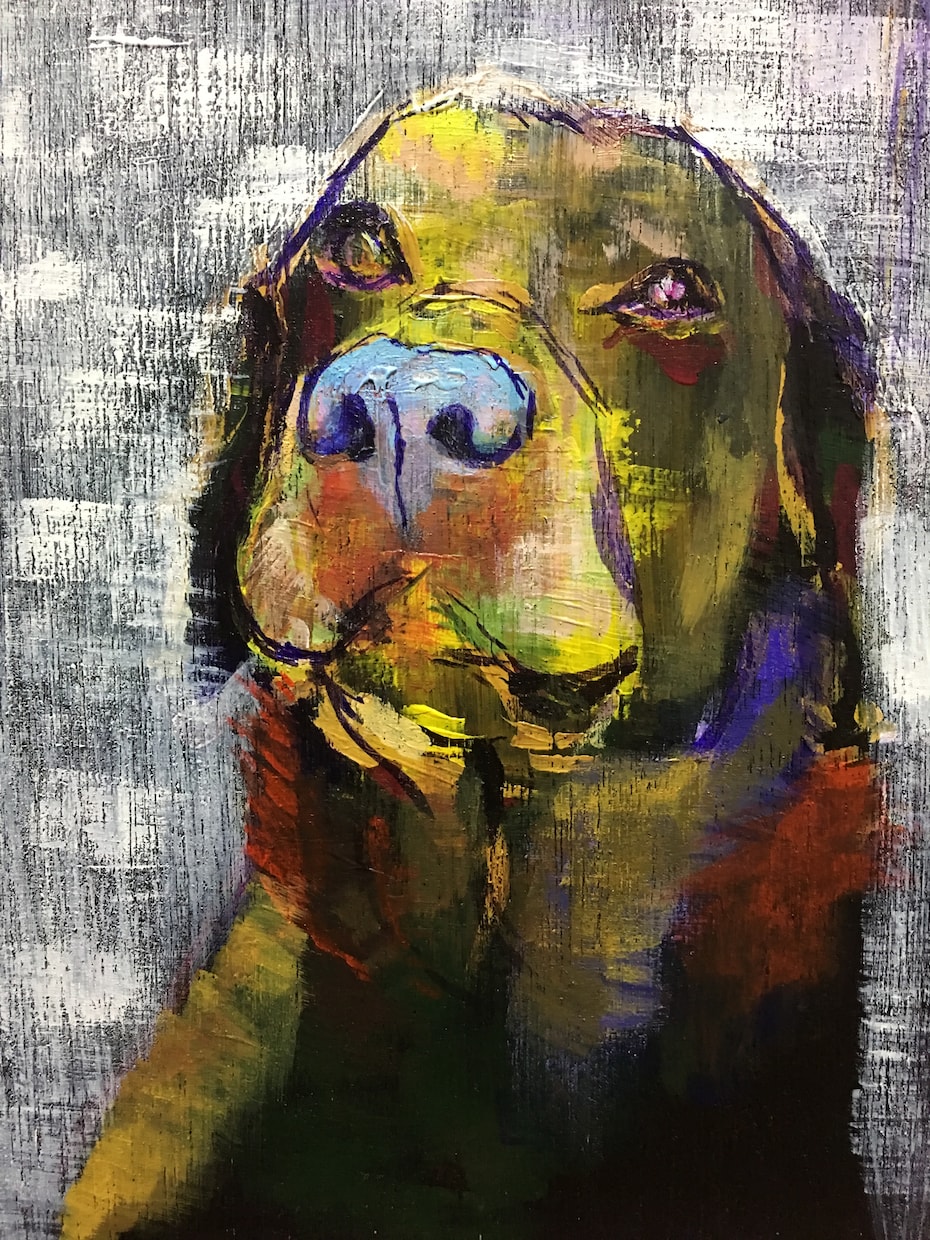 あなたの大切な人、ペットを絵画にします アクリル画　F0サイズです。心を込めて制作致します。 イメージ2