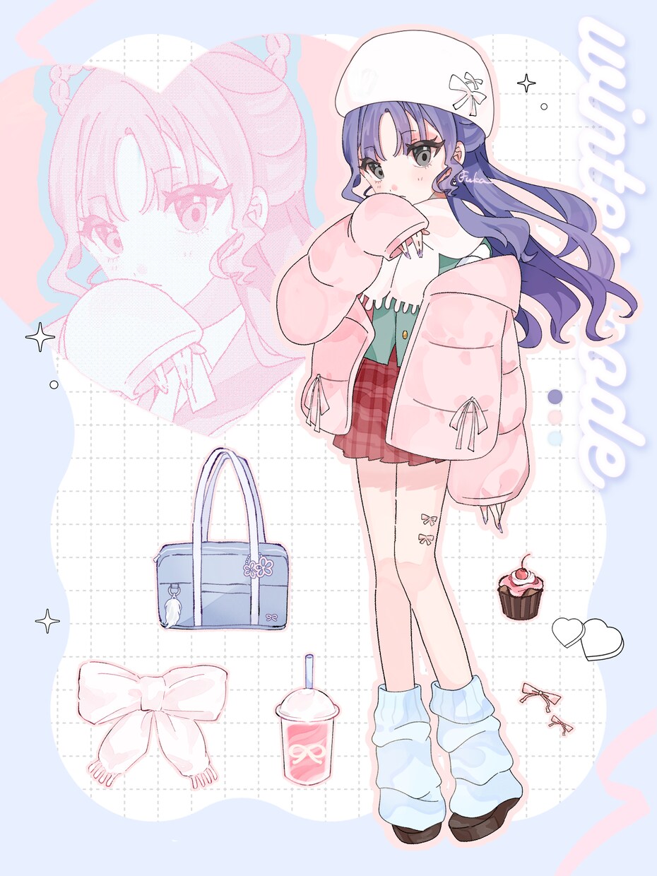 ポップでキュートな女の子のイラスト描きます ポップでキュートな女の子イラスト作成します！ イメージ6