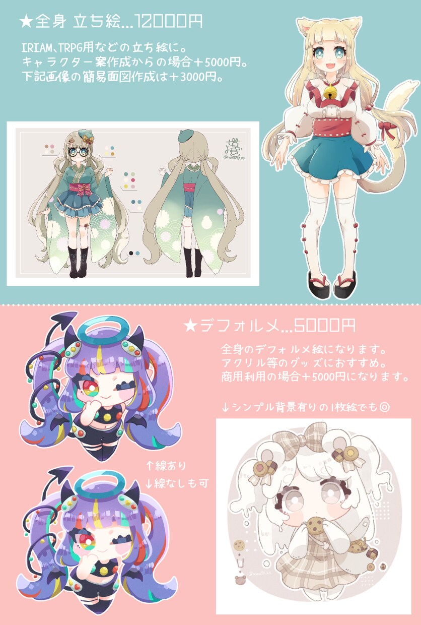 きらきらふわふわなかわいい女の子かきます あなただけの可愛い女の子描かせてください♪ イメージ5