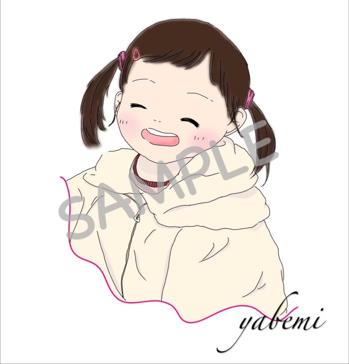 お子さんの似顔絵描きます お子さんの癒しのイラストをお描きいたします イメージ3