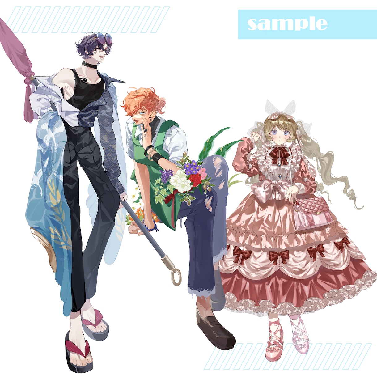 TRPGやゲーム等に使える立ち絵を制作します TRPGやゲームに使える立ち絵やミニキャラを制作いたします！ イメージ3