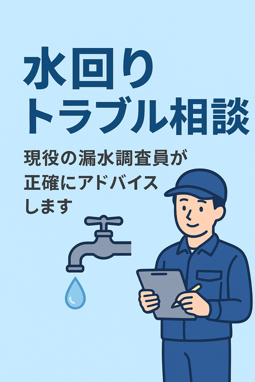 水漏れ・水道トラブル:現役調査員が原因を究明します これ大丈夫？修理必要？現役調査員が冷静に判断しますお任せを！ イメージ2