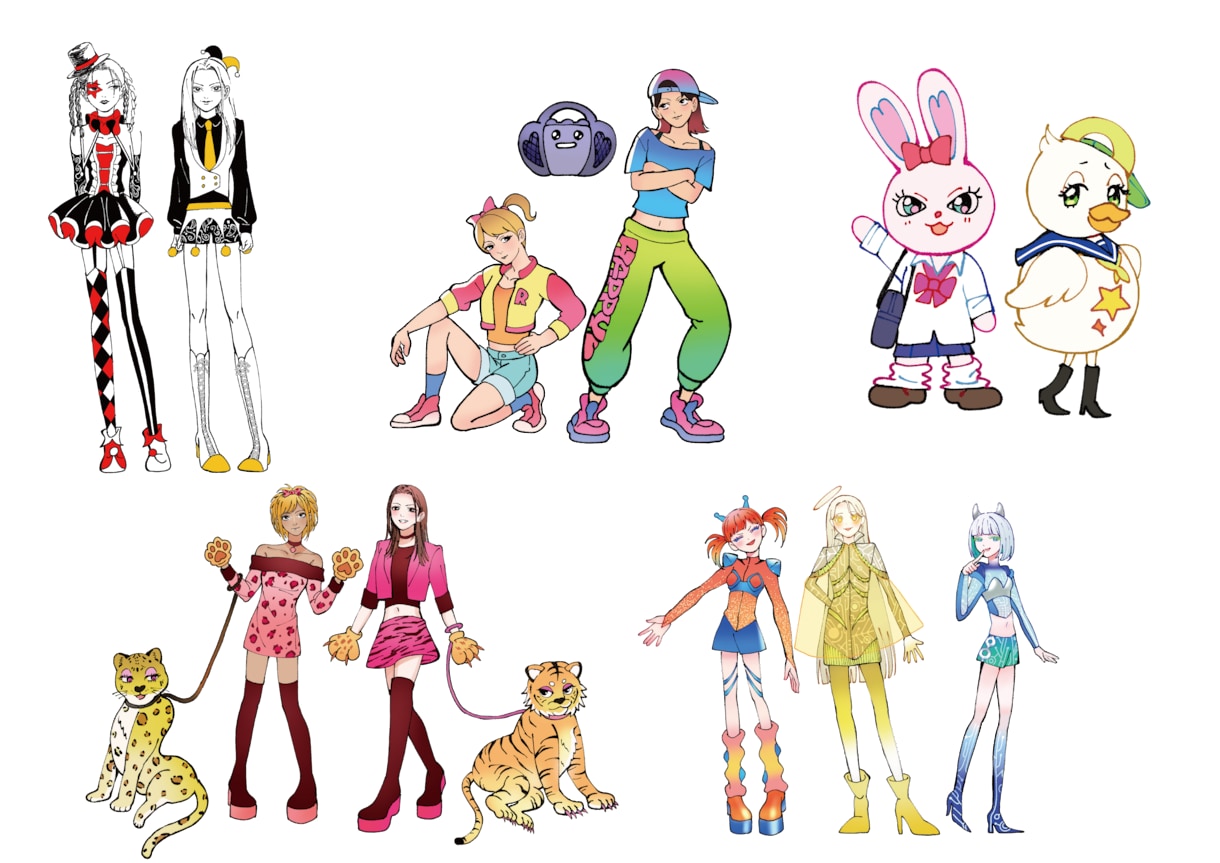 女の子のアイコンや立ち絵、イラスト制作します ポップ系やカッコイイ系の女の子を描けます！ イメージ6
