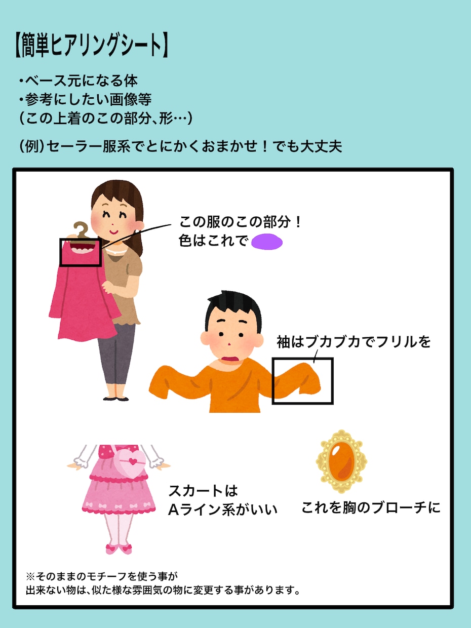 Vtuberさん・キャラクターの衣装デザインします お試ししてみたい方いかがでしょう？ イメージ5