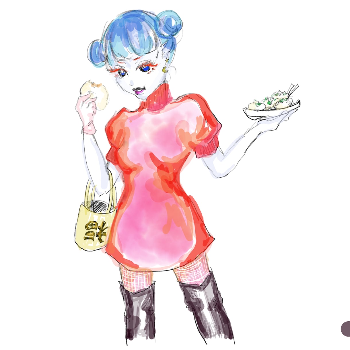 商用利用可！女性人物線画イラスト描きます インスタ・LINE・ブログなどに活用OK! イメージ3
