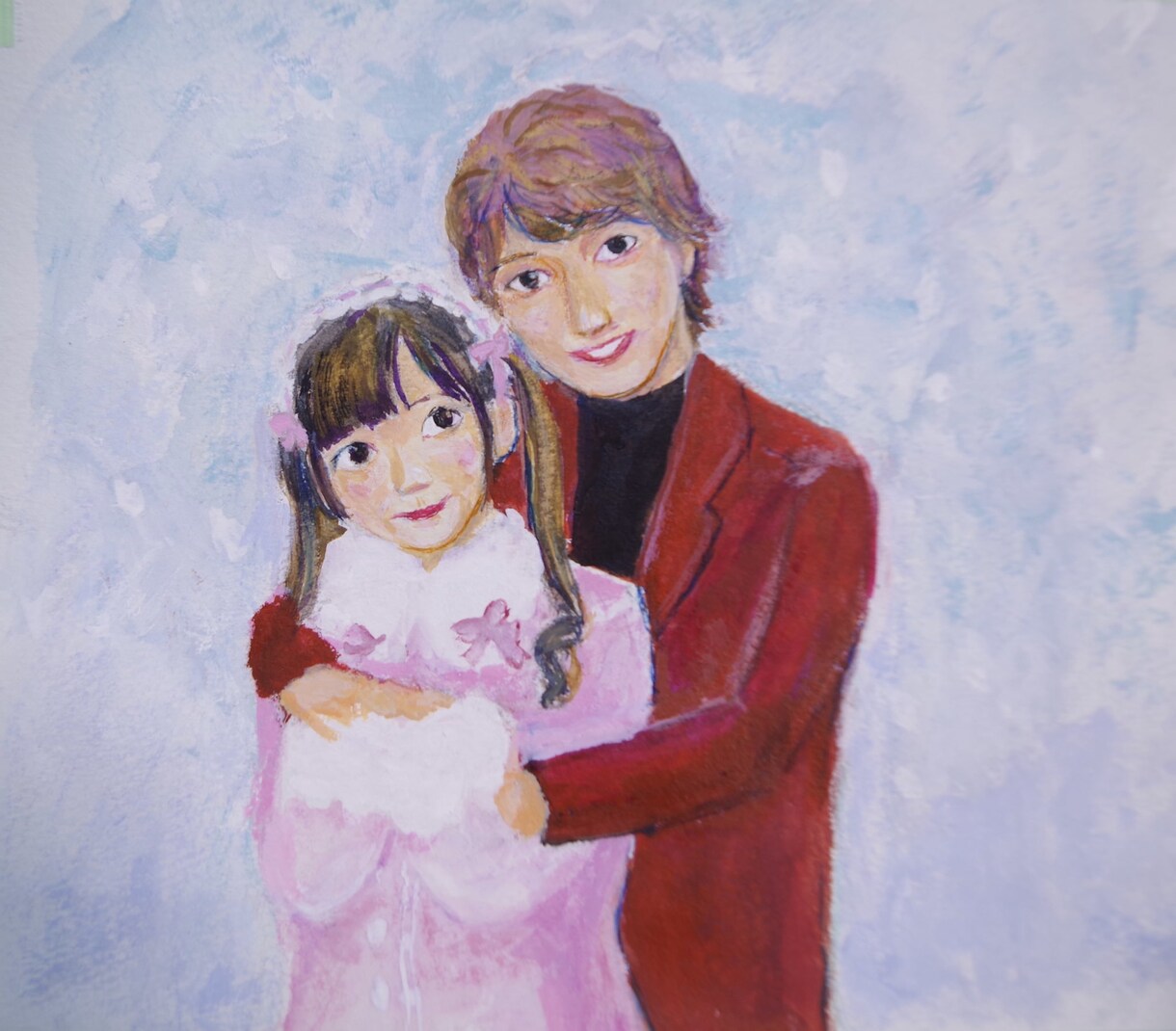 推しとあなたのツーショット似顔絵、原画お届けします あなたと推しの夢のツーショットを原画でお届けします。 イメージ1