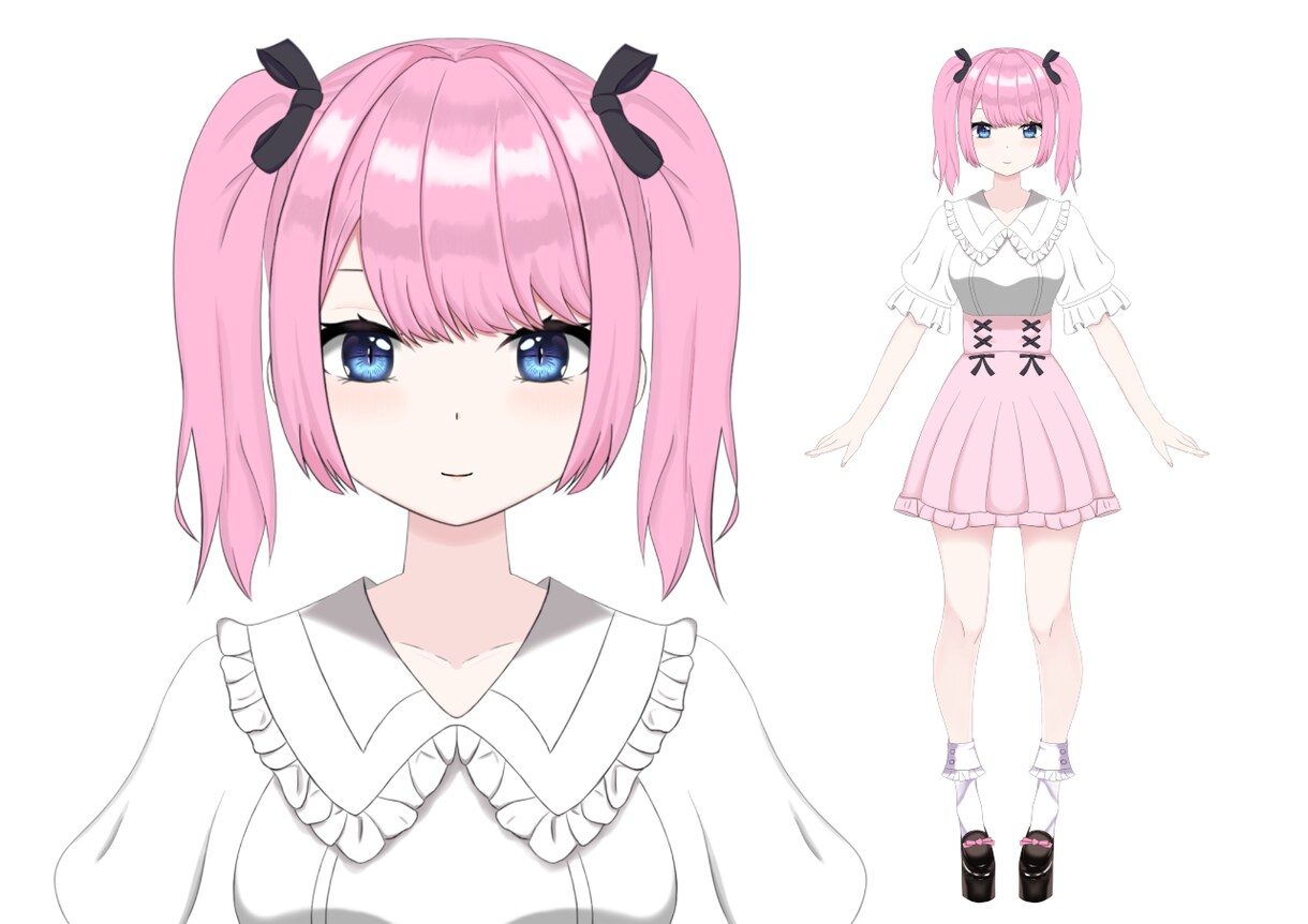 キャラデザからモデリングまで！vtuber作ります 低価格で高可動！サポート充実◎のLive2Dモデリング！ イメージ9