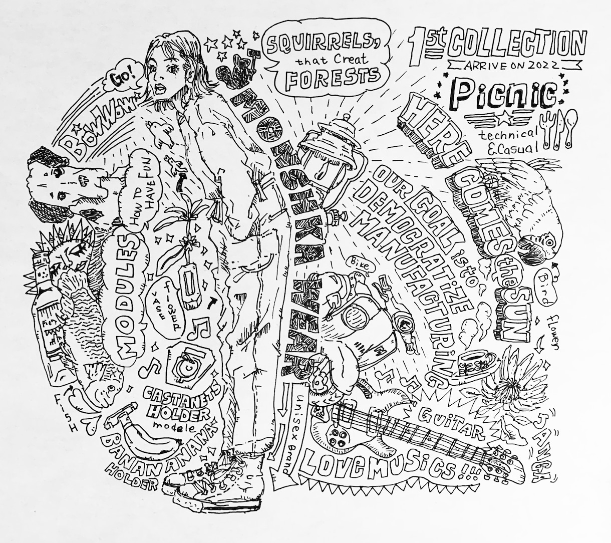お洒落なイラスト作成します カフェや美容室のスタッフさんの似顔絵にピッタリ イメージ7