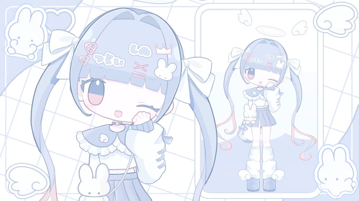 全行程OK⌇サブカル⌇Live2Dモデル制作します キャラデザ⇨立ち絵⇨Live2Dまで♡被らないかわいいモデル イメージ1