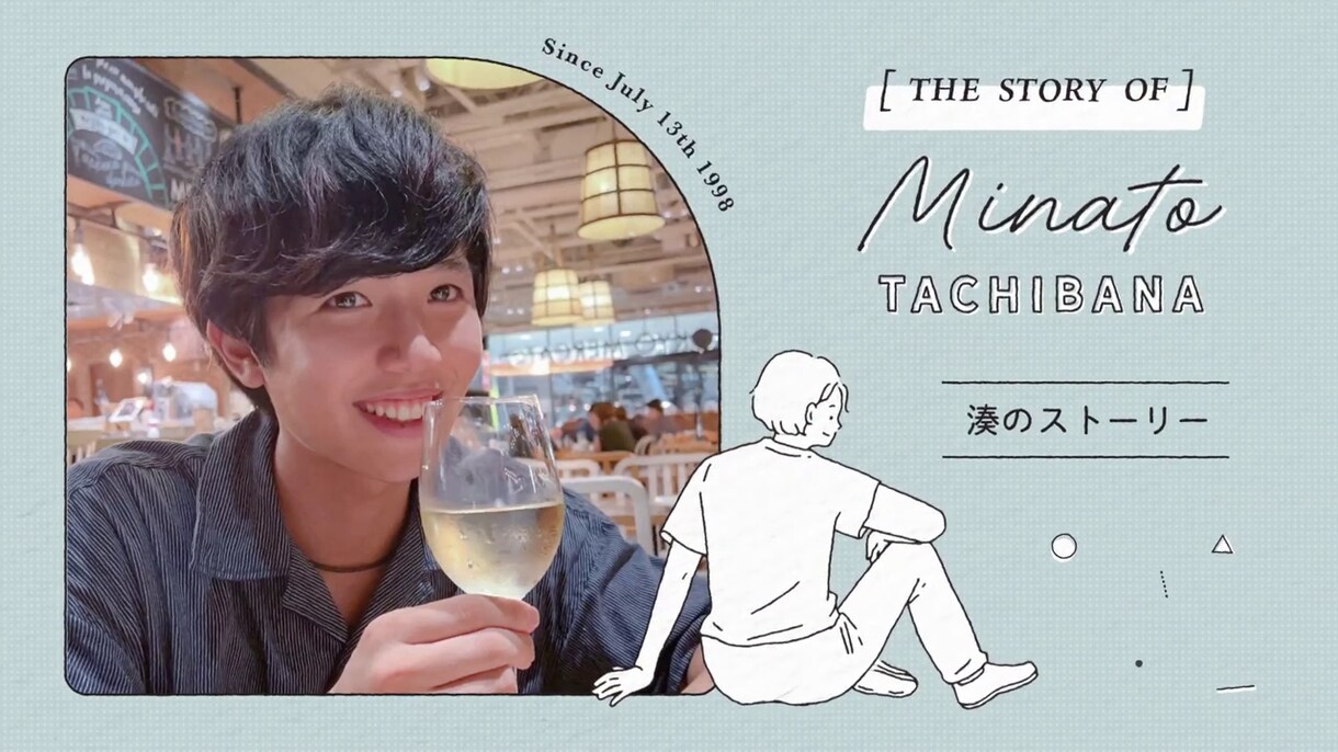 心温まる線画★結婚式プロフィールムービー作ります 【修正無制限・お急ぎ制作可能・ISUM申請代行OK】 イメージ4