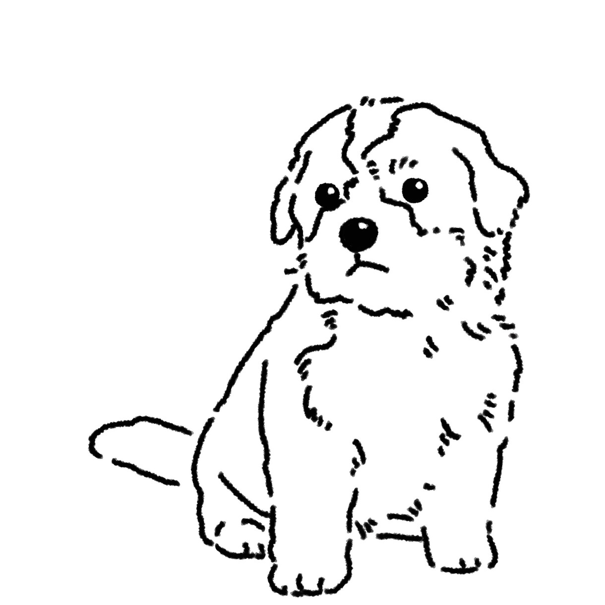 シンプルでかわいい線画イラスト描きます アイコンやホーム画面におすすめ！即日納品対応可能です イメージ8
