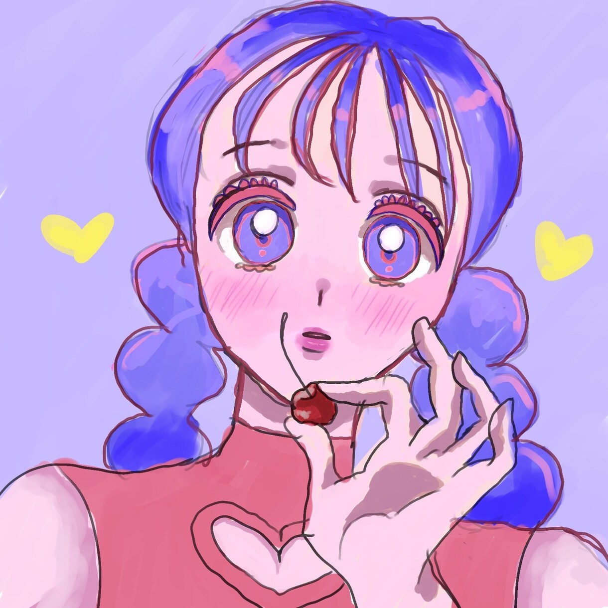 女の子のアイコン描きます 修正何回でも無料！納得いくまで描き直します。 イメージ5