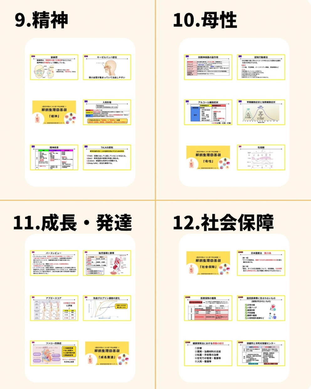 看護師国家試験 | 国試の要点のみを総復習できます 解剖生理の基礎から統計学まで看護師国家試験の範囲を完全網羅！ イメージ8