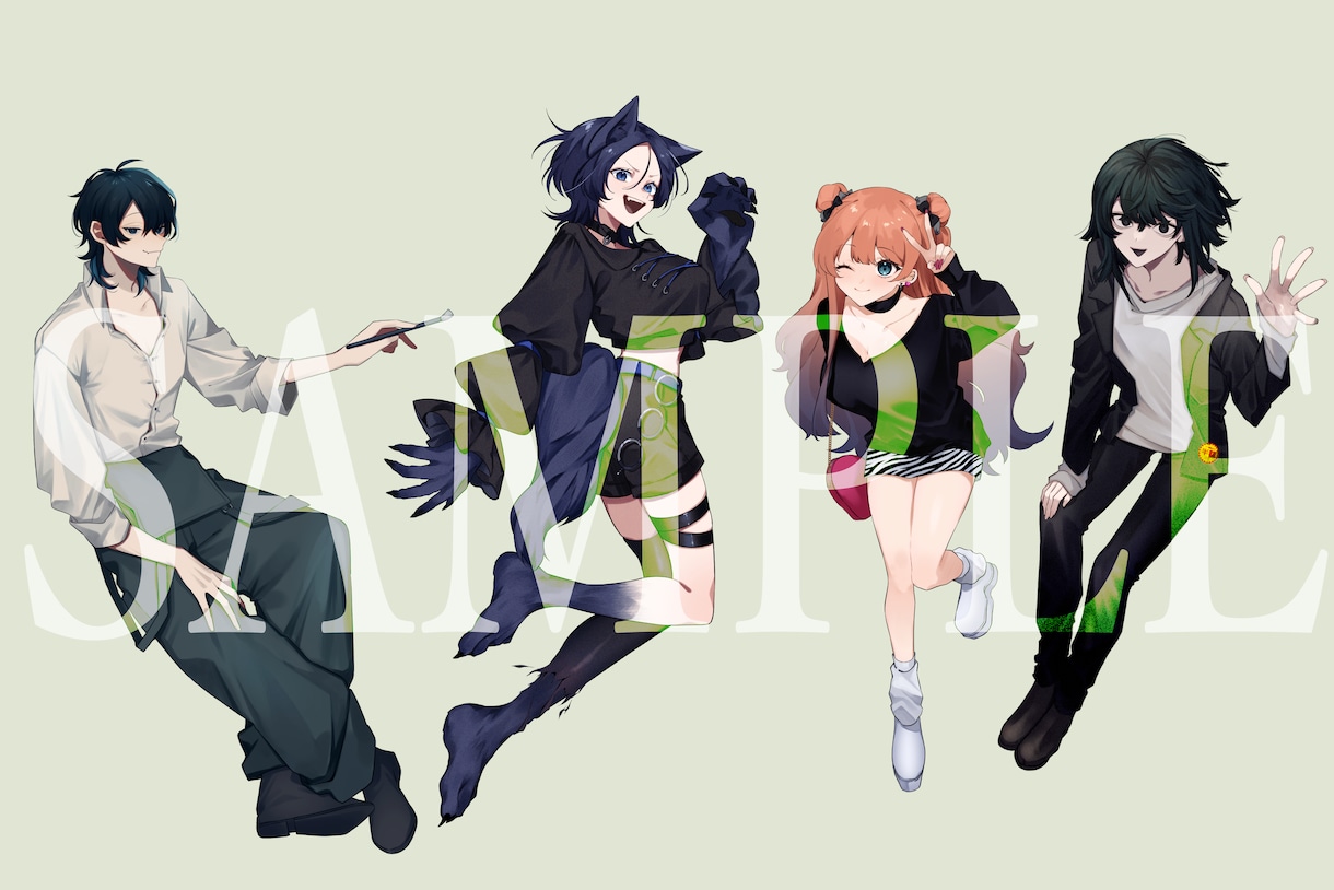 TRPG立ち絵やサムネ等イラストを作成いたします TRPG用の立ち絵、サムネ、キャラデザも可能です◎！ イメージ5