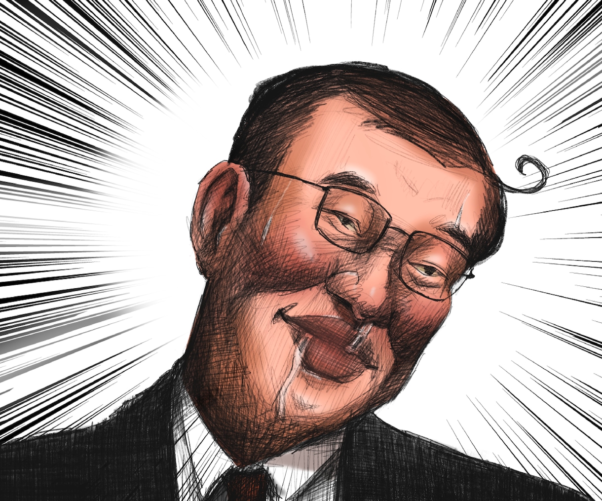 シュールで強烈な漫画太郎風似顔絵を描きます 此処ぞという時にインパクトのある人物画は如何でしょうか^o^ イメージ6