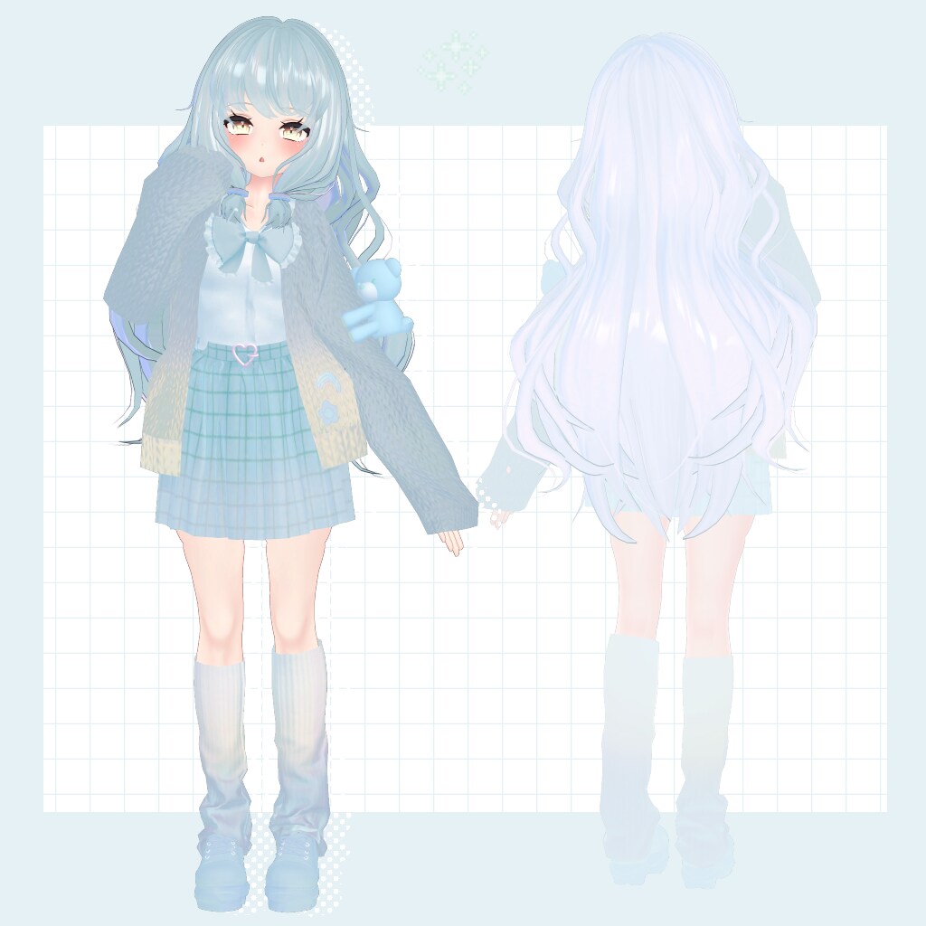 ワンオフお洋服承ります VRC想定のPhysbone,cloth対応のお洋服作ります イメージ6