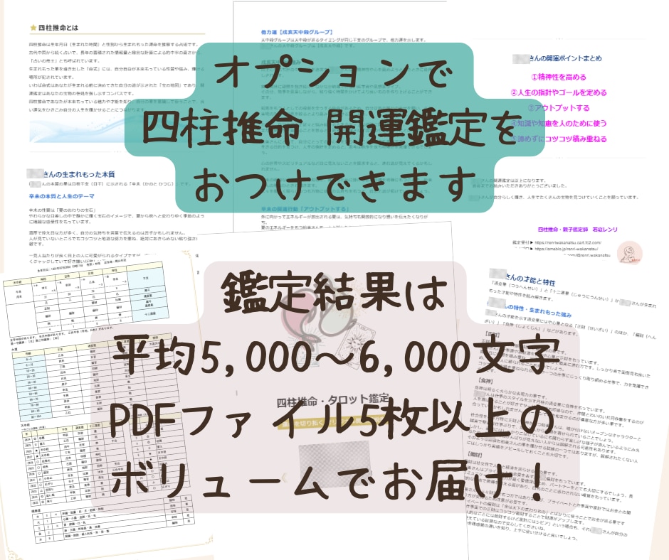 2026年下半期の運勢をカレンダー形式で作成します 四柱推命で2026年9月～翌年1月の運勢や開運ポイントを鑑定 イメージ7