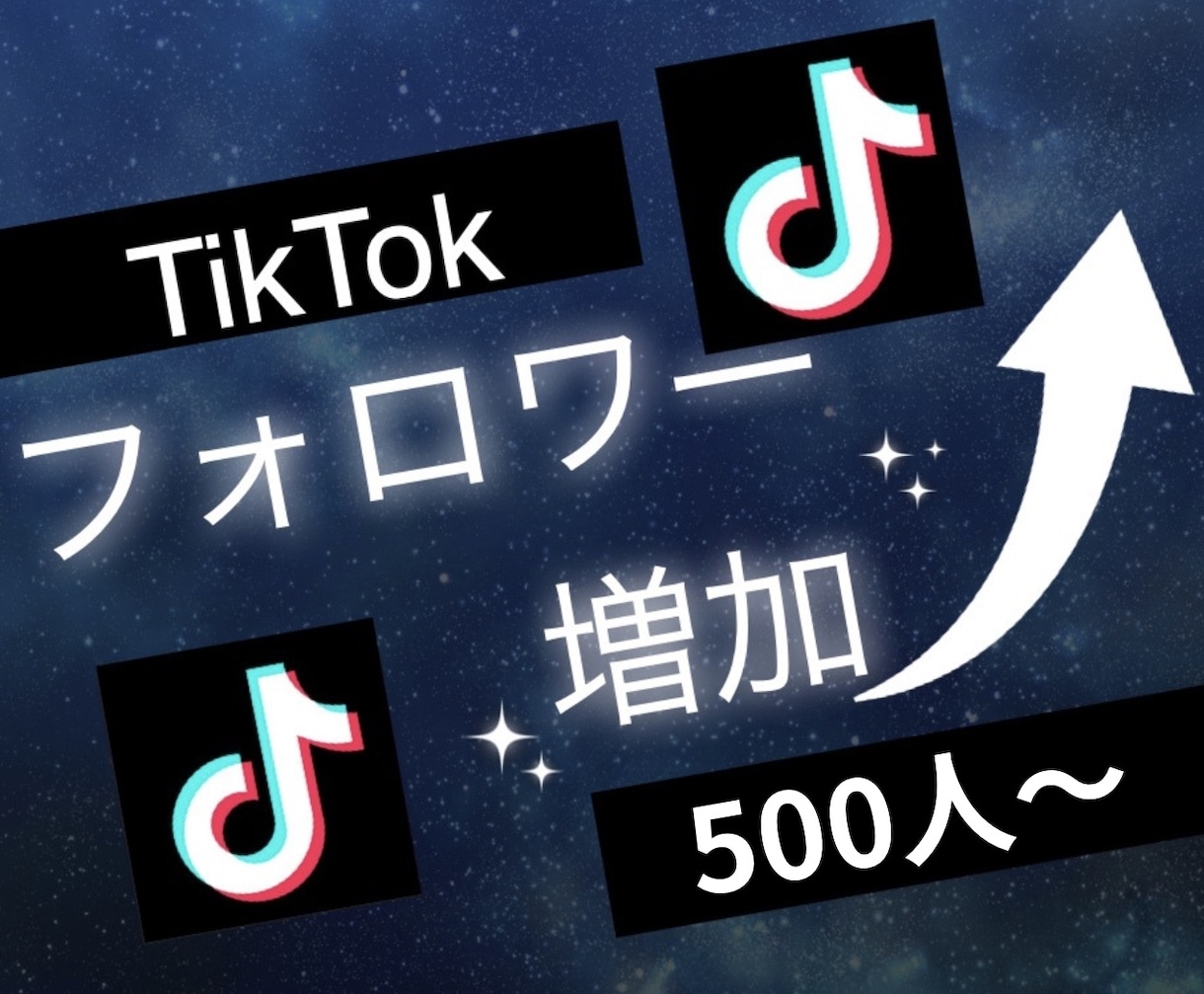TikTokのフォロワー500人増やします ティックトックで衝撃のコスパで保証付き！ イメージ2