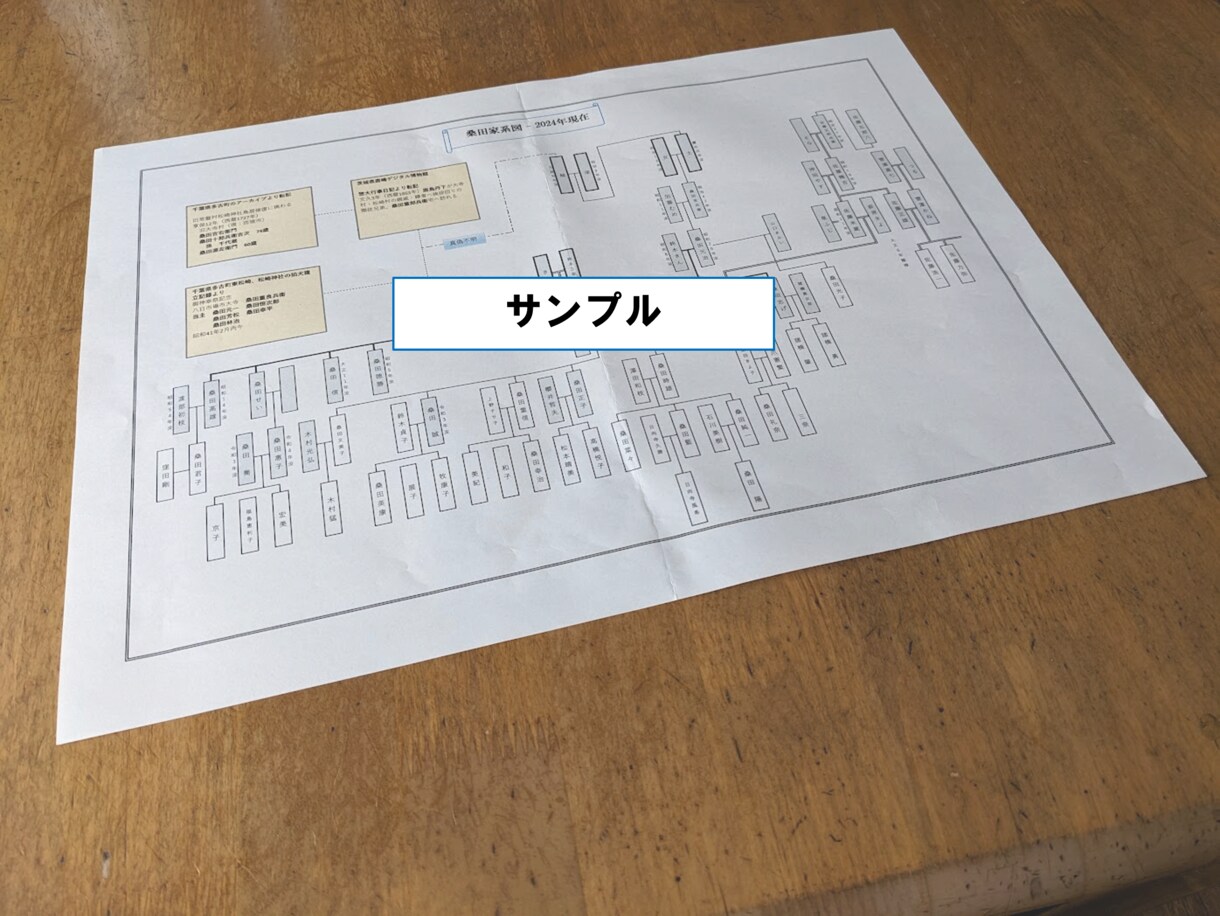 行政書士が、あなただけの家系図を作成いたします ご自分の先祖を見える化して、未来に残しませんか イメージ1