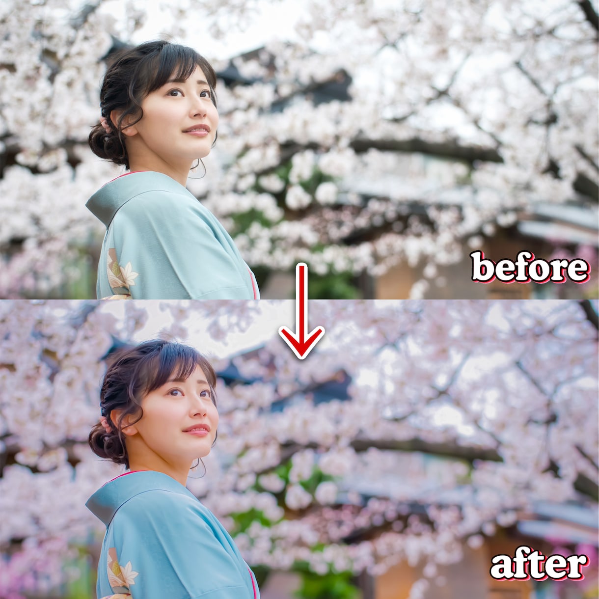最短即日納品✨人物写真のレタッチ承ります 5枚1000円〜◎人物写真の加工、修正行います イメージ1