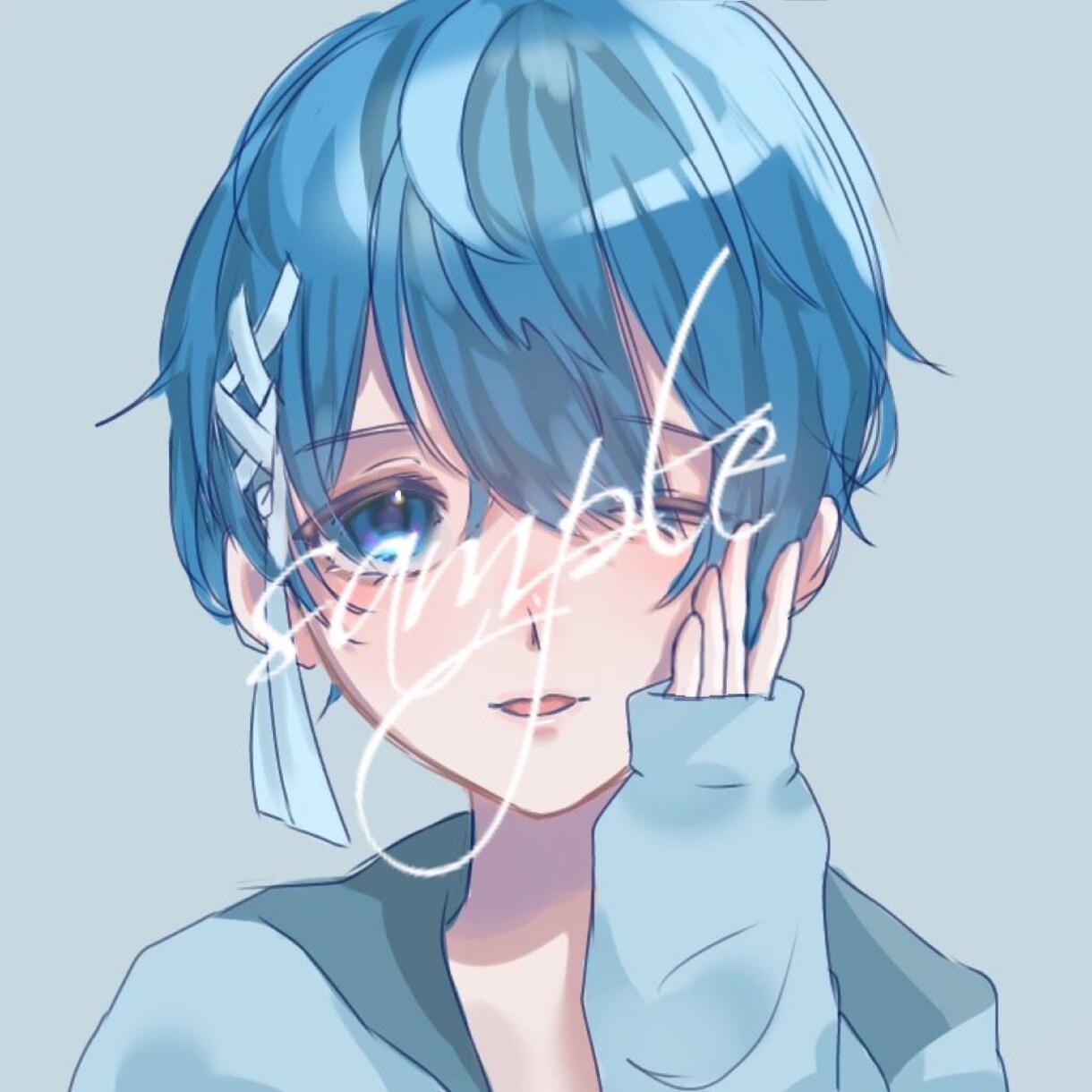 透明感のあるイラスト制作致します SNSアイコン、動画用1枚絵、キャラデザなど様々なイラスト イメージ2