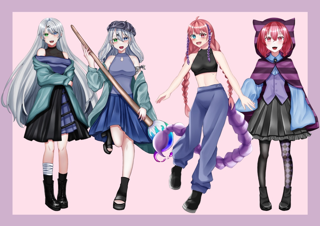 VTuberや配信・ゲーム・資料の立ち絵を描きます 貴方だけのキャラを一緒に作りましょう！ イメージ6