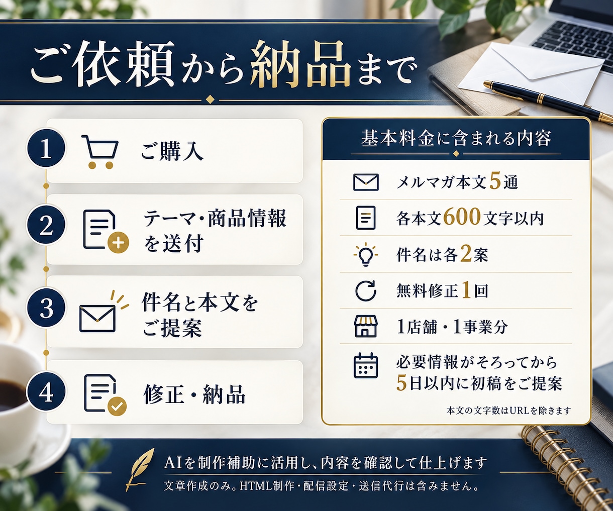 メルマガの件名と本文を5通作成します 箇条書きで依頼OK！商品紹介・告知を読みやすく イメージ3