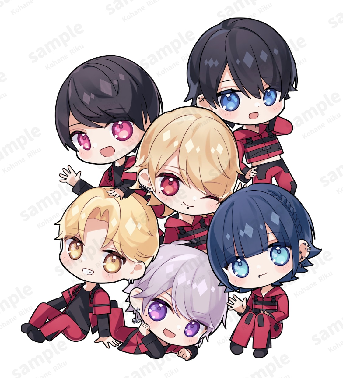 かわいいデフォルメキャラクターイラストを描きます グッズ制作等におすすめ！差分もお作り出来ます！ イメージ2